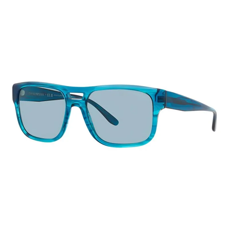 EMPORIO ARMANI Acetate Aviator Sunglasses Men's Blue-0