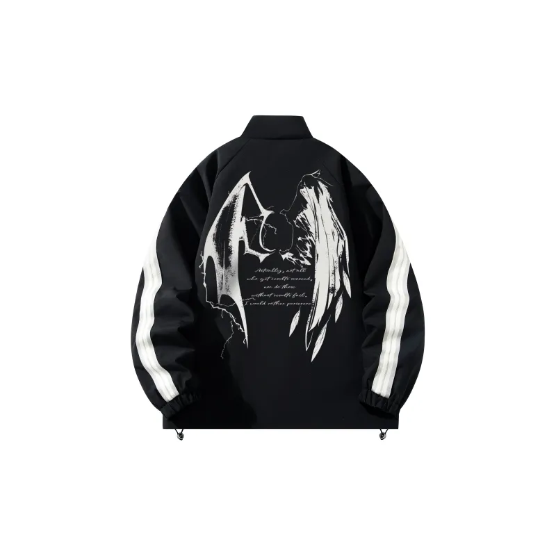 Small Columns Under The Sea Jackets Coats Unisex Black-0