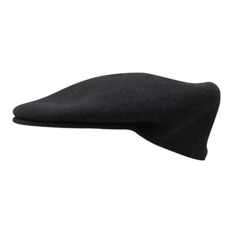 KANGOL 504 Wool Flat Cap Black-2