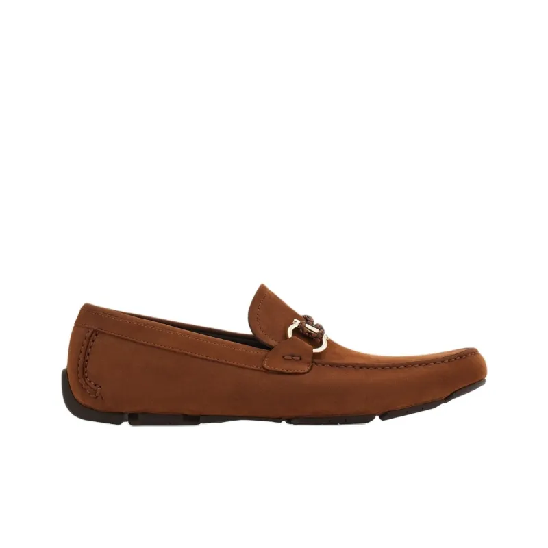 FERRAGAMO GANCINI Loafers Men's Brown-1