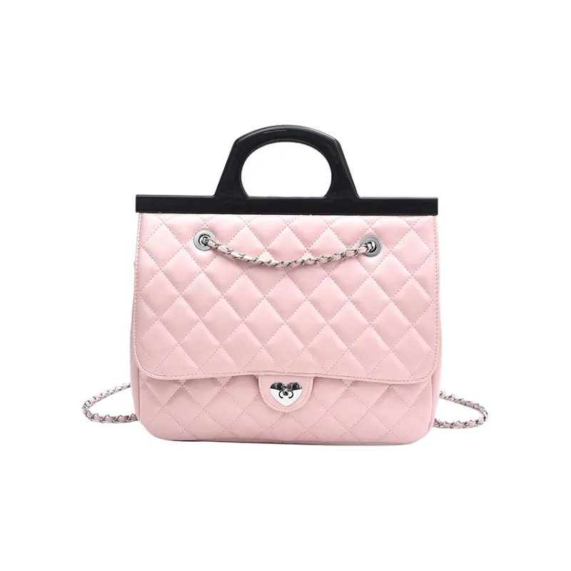 Yalu PU Backpack Handbag Regular Women's White/Pink/Black/Red-2