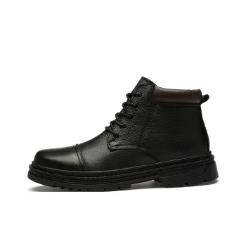 Qiandongmeili Ankle Boots Men's Black