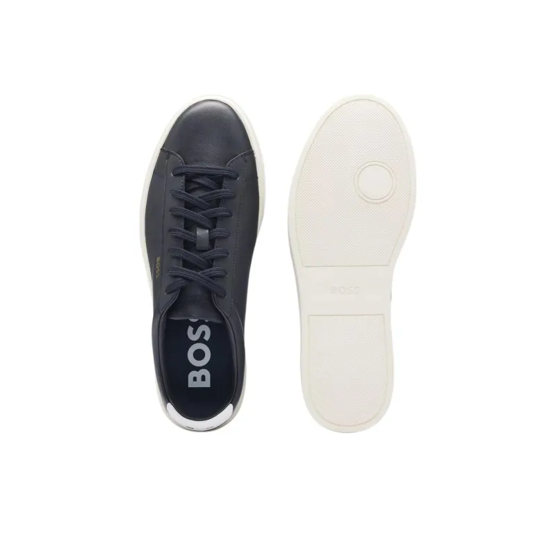 HUGO BOSS Low Top Skateboard Shoes Men's Blue-3