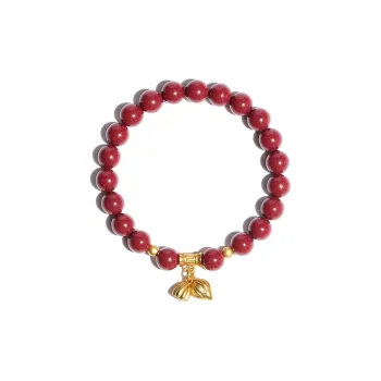 Baozhi Reconstructed Cinnabar Bracelets Women's