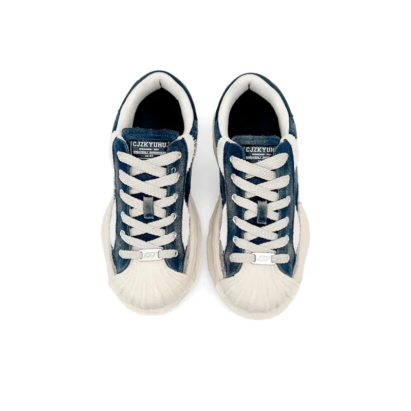 CJZKYUHU Low Top Casual Shoes Unisex Blue-3