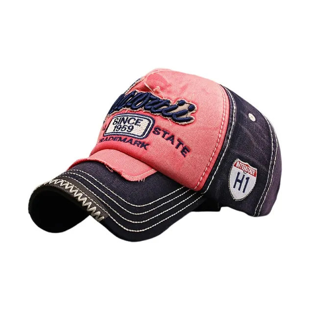 Lanza Washable Denim Baseball Caps Unisex-0
