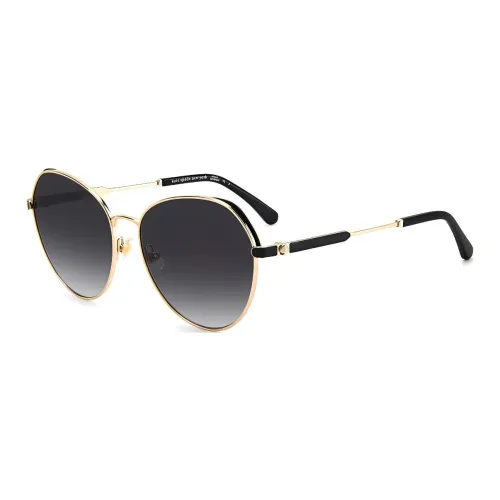 Kate Spade Metal Irregular Shape Sunglasses Women's Black