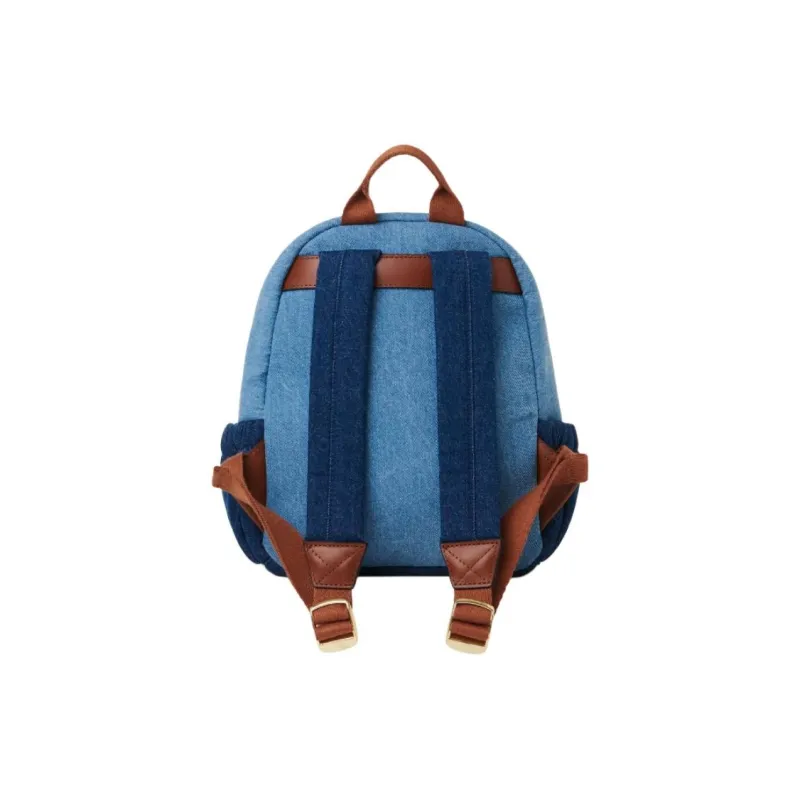 Chloe Cotton Backpack Unisex Denim Blue-1