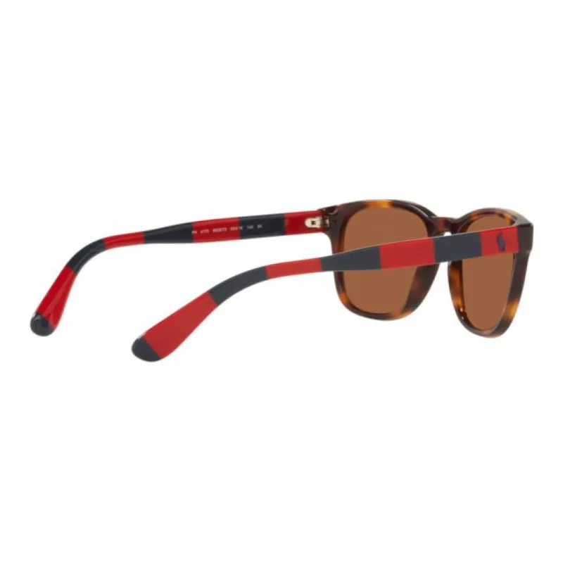 Polo Ralph Lauren Plastic Square Sunglasses Men's Brown-3