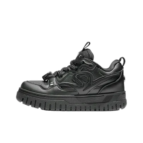 ANTA SNEAKERVERSE 캐주얼 신발 로우탑 베이직 블랙 남성