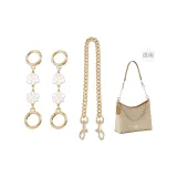 Coach straight gold camellia 12cm [two] + decorative chain puppy buckle 45cm