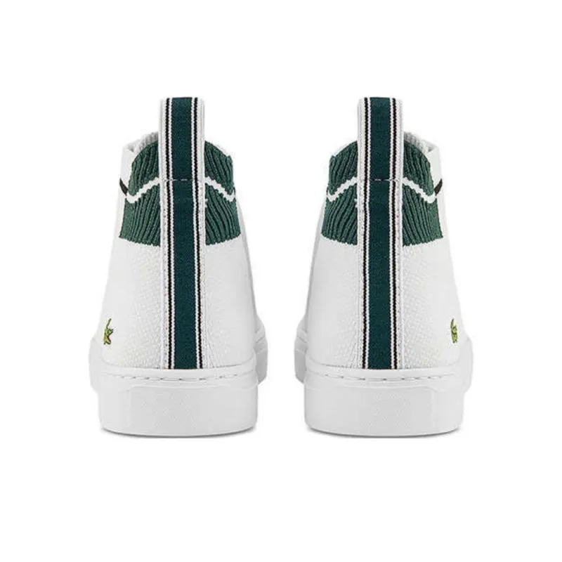LACOSTE High Top Skateboard Shoes Men's White-2
