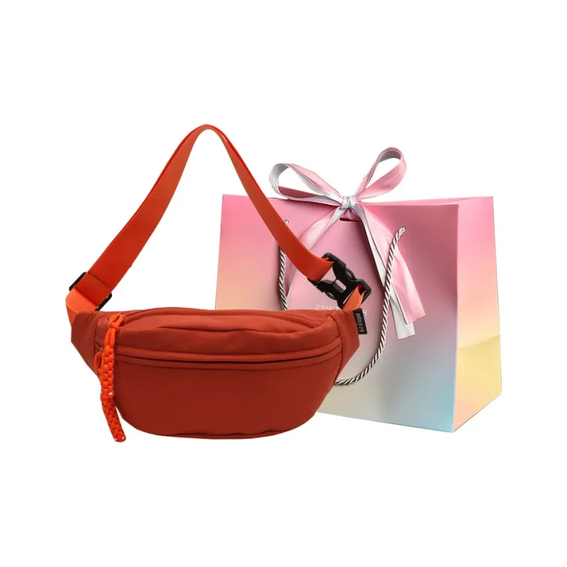 Aini Rabbit Canvas Bag, Fanny Pack, Crossbody Bag Regular Unisex Ecru/Pink/Orange/Red/Black-10