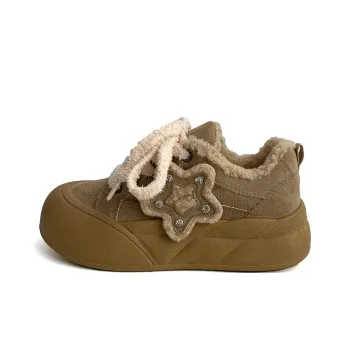 Than Than Me Warm Slip Resistant Low Top Skateboard Shoes Women's