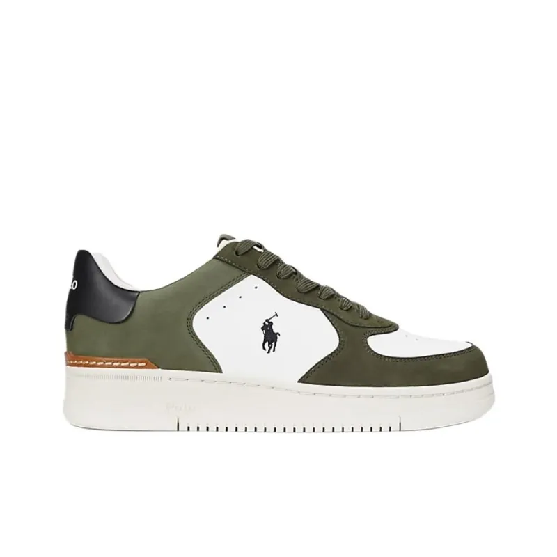 Polo Ralph Lauren Court Low-Top Skateboard Shoes Men's Green-1