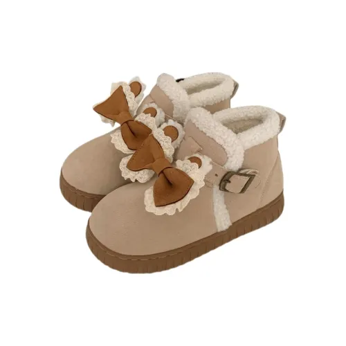 SHIGUDE Cotton Slippers Women's Khaki