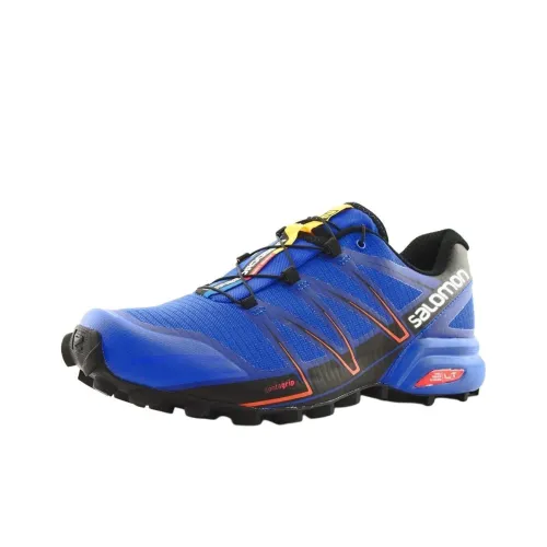 SALOMON SPEEDCROSS PRO Anti Slip Wear Resistant Low Top Running Shoes Men's Blue