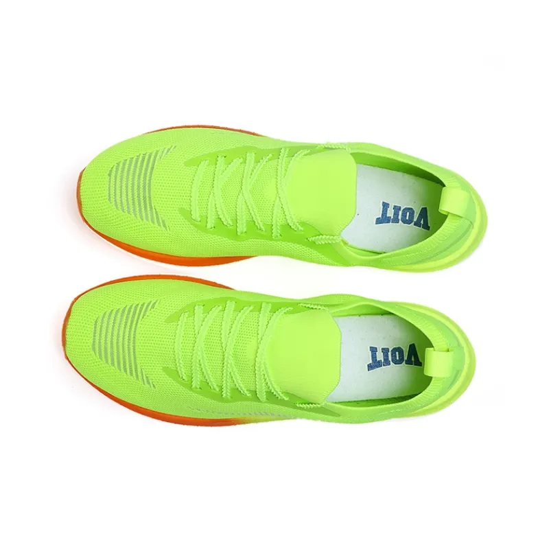 VOIT Running Shoes Unisex Low Top Neon Green-5