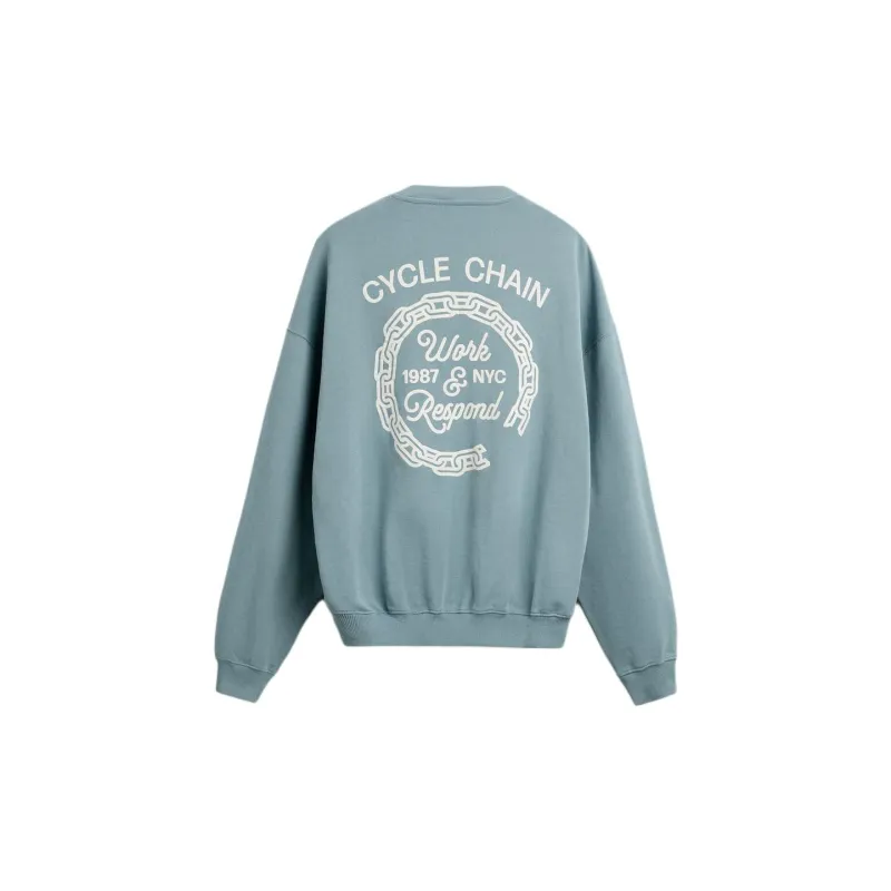 ZARA Sweatshirts Men Sky Blue-1
