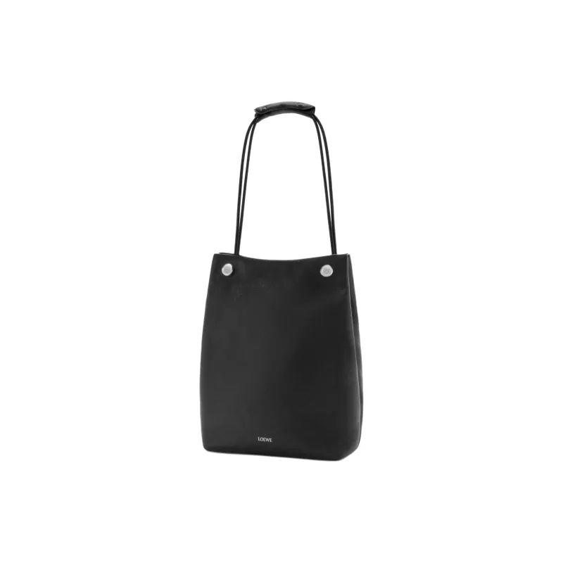 LOEWE Soft Grain Calfskin Crescent Bag Shoulder Bag Men's Black-1