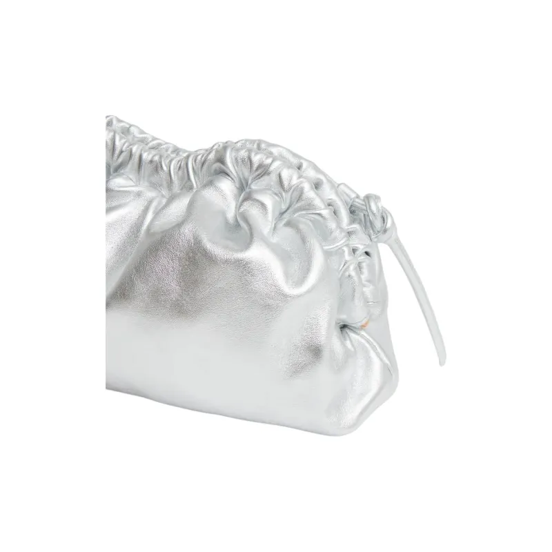MANSUR GAVRIEL Lambskin Cloud Bag Clutch Shoulder Bag Mini Women's Silver-3