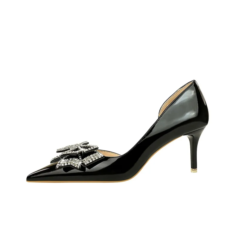QITUMAUL Slim Heel High Heels Women's-0
