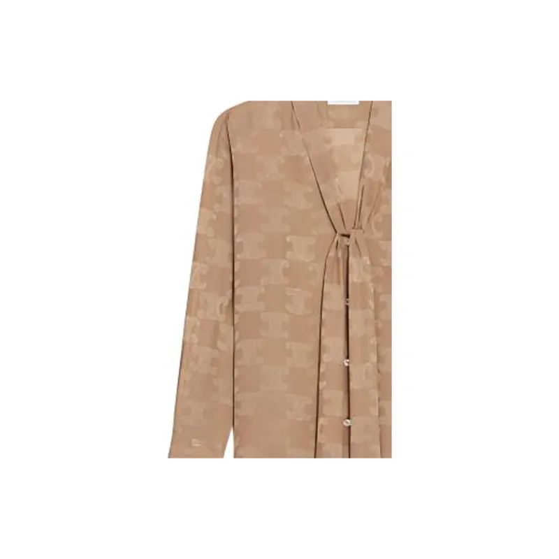 CELINE Shirts Women's Brown-5