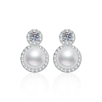 Beth Jewelry Pearl Stud Earrings Women's