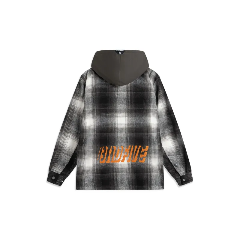LiNing Basketball Collection Jackets Coats Men's Gray Plaid-1