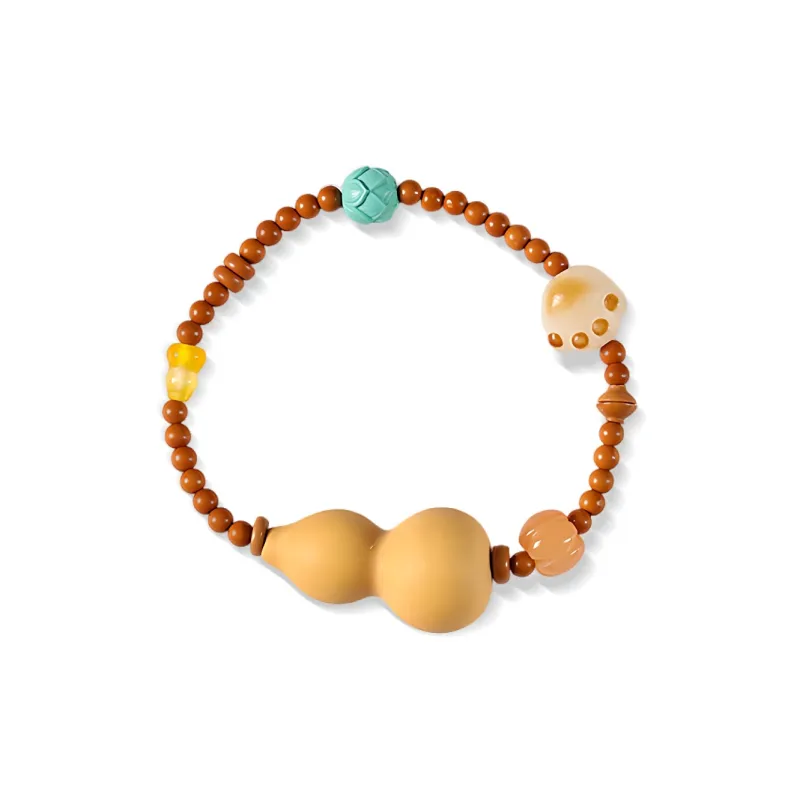 MOREL Olive Pit/Natural Gourd/Handle Bracelets Unisex-4