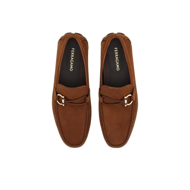 FERRAGAMO GANCINI Loafers Men's Brown-3