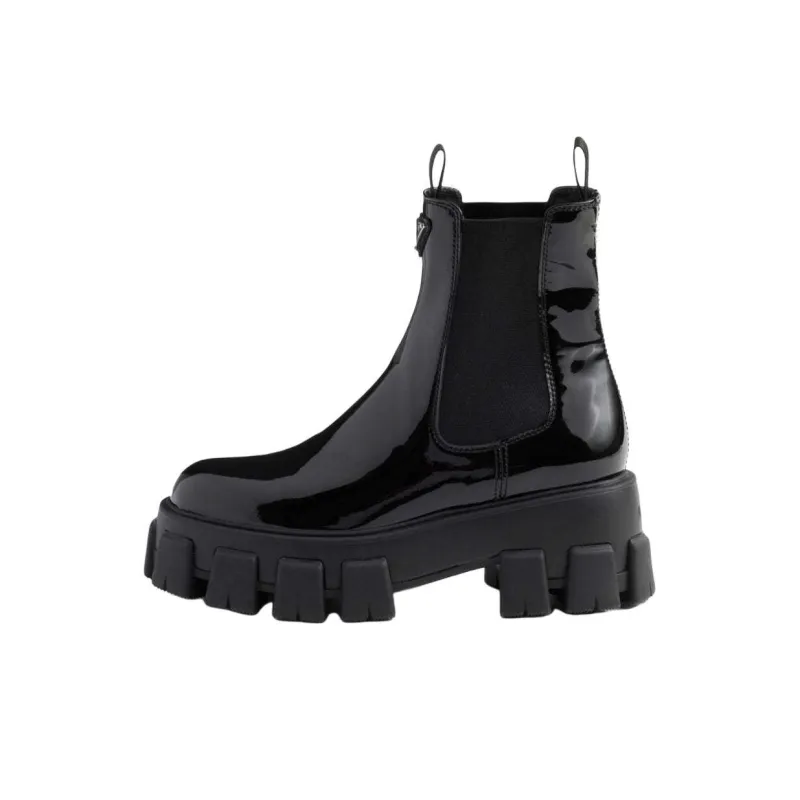 PRADA Monolith Chelsea Boots 5.5cm Women's Black-0