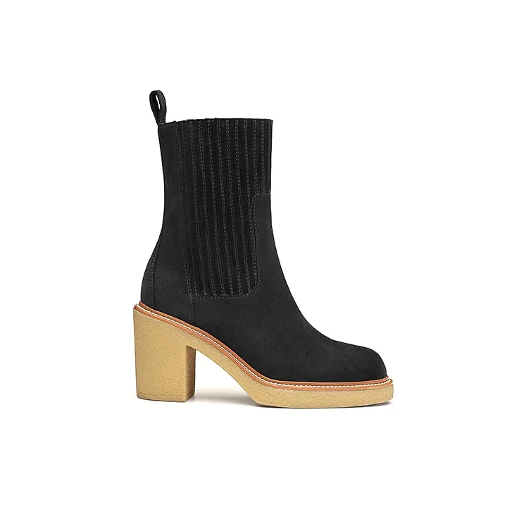 HERMES Donia Ankle Boots Women's Black-1