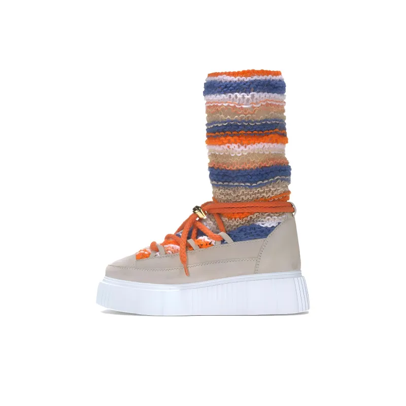 NIM x Inuikii Ankle Boots Women's Orange-0