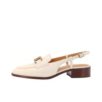 TOD'S Almond Toe Slingback Loafers Women's