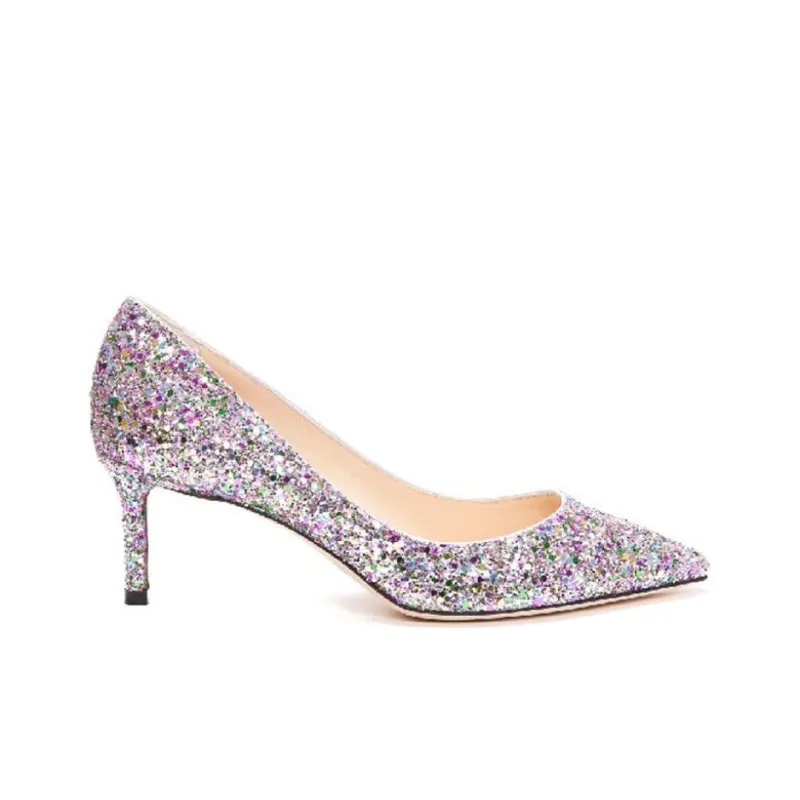 Jimmy Choo ROMY Slim Heel High Heels 6cm Women's Multicolor-1