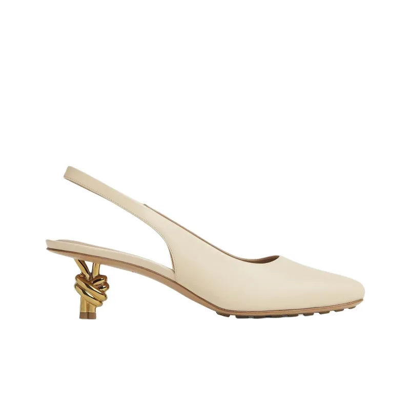 Bottega Veneta KNOT High Heels 4.5cm Women's Cream-1
