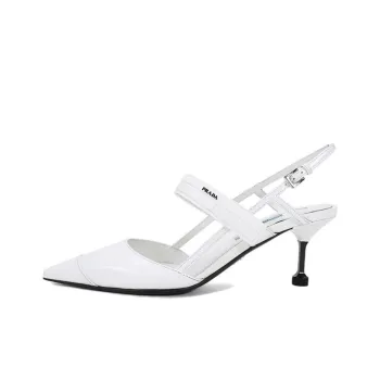 PRADA Slim Heel High Heels 6.5cm Women's White
