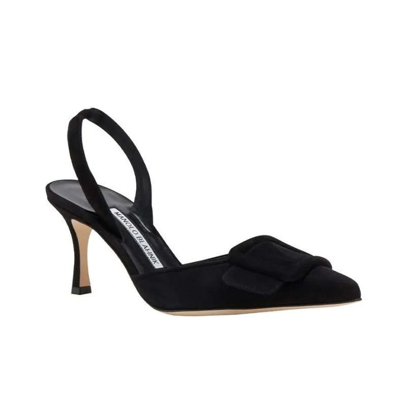 MANOLO BLAHNIK Slim Heel High Heels Women's Black-3