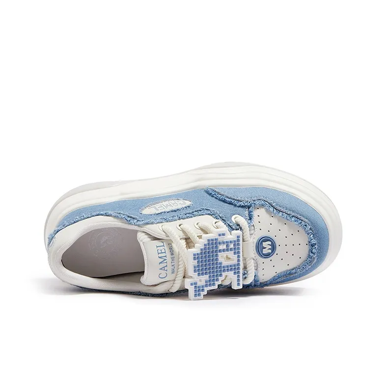 CAMEL Anti-Slip And Wear-Resistant Height Increasing Low-Top Skateboard Shoes Women's-15