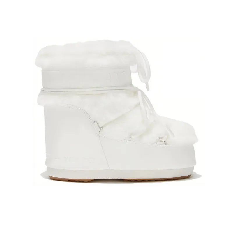 Moon Boot Icon Low Faux-Fur Lace-Up Boots-1