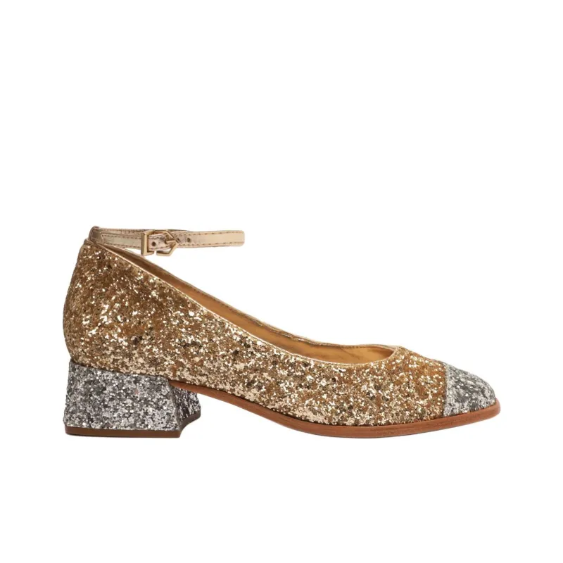 Schutz Dorothy High Heels 4cm Women's Gold-1