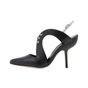 MANOLO BLAHNIK Jijara Slim Heel High Heels 10.5cm Women's Black