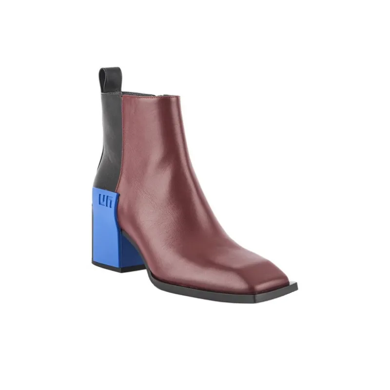 UNITED NUDE Jimmy Mid II Ankle Boots 6.5cm Women's Red Black-2