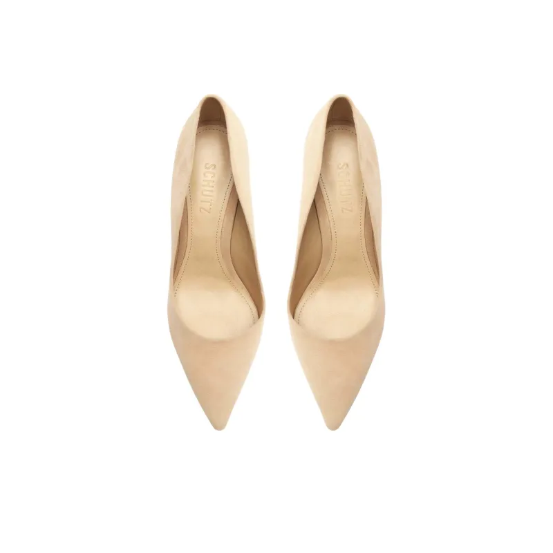 Schutz Slim Heel High Heels 8.4cm Women's Light Pink-3