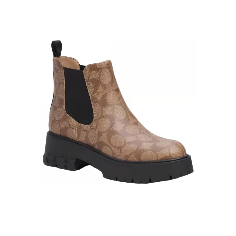 COACH Chelsea Boots Women's Brown-3