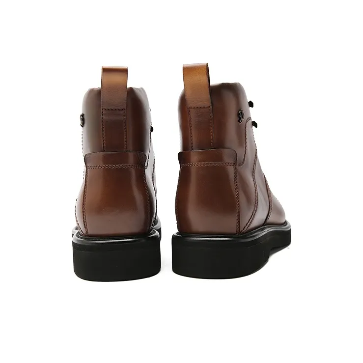 S.T.Dupont Martin Boots Men Yellow Brown-3