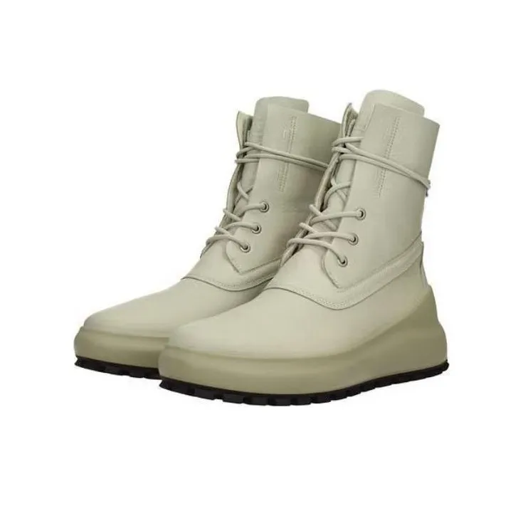 STONE ISLAND Shadow Project Logo-patch Leather Boots-2