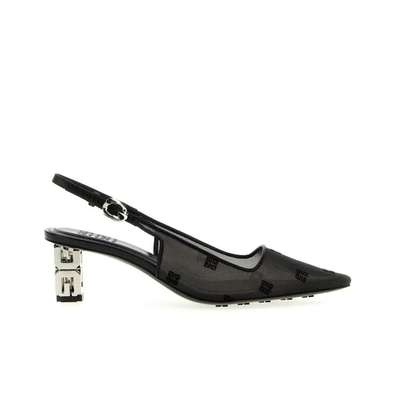 Givenchy Chunky Heel High Heels 5cm Women's Black-1