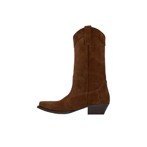 SAINT LAURENT Ankle Boots Women's Brown